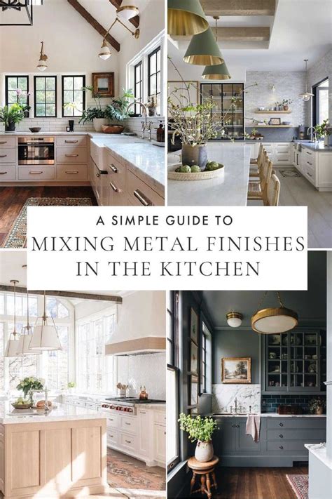 a kitchen with cabinets stainless steel appliances and sink dunnellon|A Simple Guide to Mixing Metals in the Kitchen – jane at home.